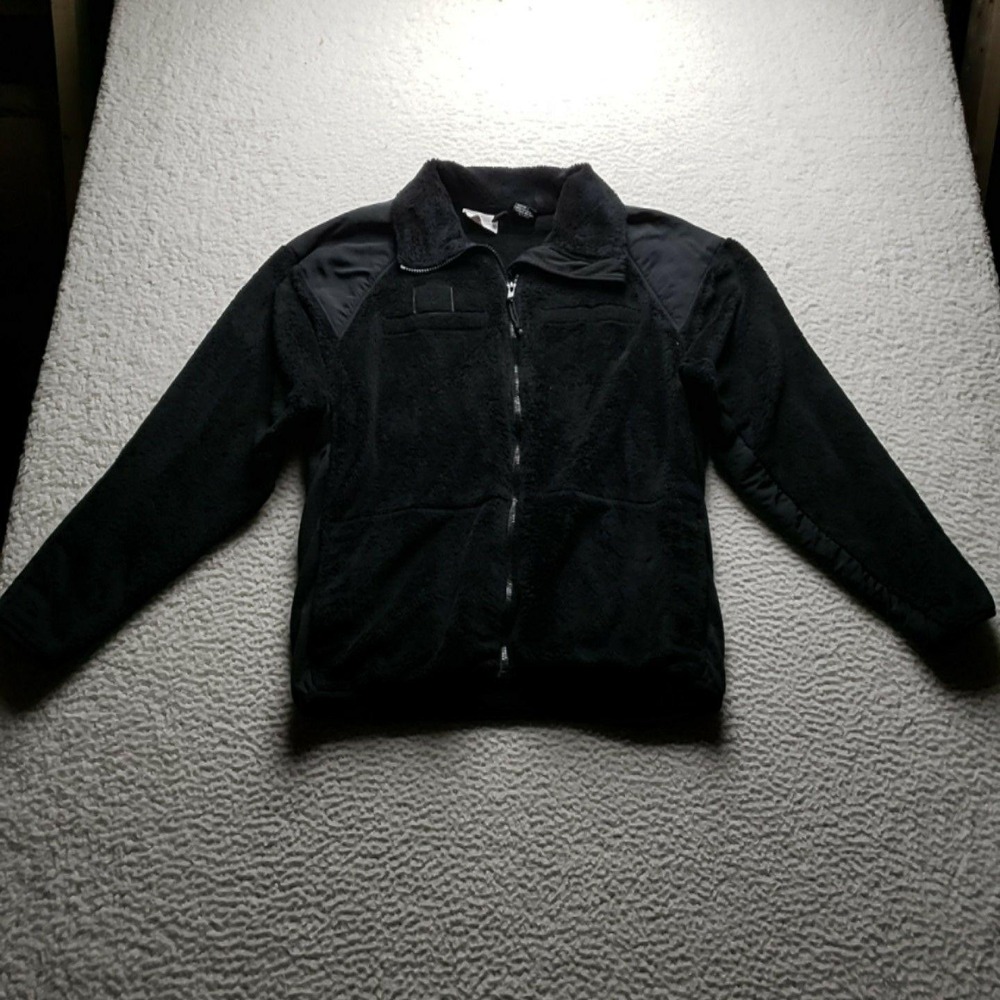 Rothco Jacket Mens Large Black Fleece Full Zip Military Cold Weather GEN III